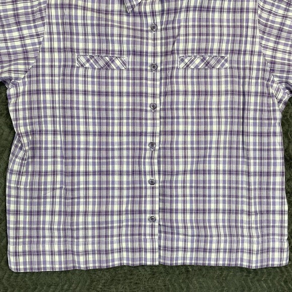 Cabelas Button Up Shirt Womens Large Plaid Green Pink Purple Lot of‎ 3 - Picture 13 of 15